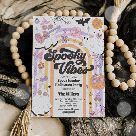 スプクトカキュラーハロウィーンキュート幽霊パーティー 招待状