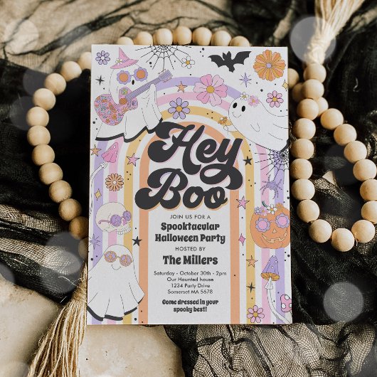 スプクトカキュラーハロウィーンキュート幽霊パーティー 招待状