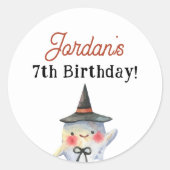 スプクトカキュラーハロウィーン誕生日の好意 ラウンドシール (正面)