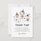 スプクトカキュラーハロウィーン誕生日パーティーありがとう サンキューカード (正面)