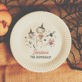 スプクトカキュラーハロウィーン誕生日パーティー ペーパープレート