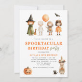 スプクトカキュラーハロウィーン誕生日パーティー 招待状 (正面)