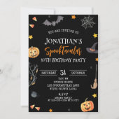 スプクトカキュラーハロウィーン10誕生日キッド誕生日 招待状 (正面)