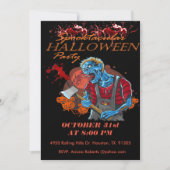 スプクトカキュラ大人血グールハロウィーン 招待状 (正面)