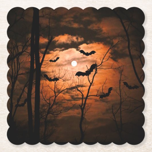 スプコクタキュラーフルムーンパーティー ペーパーコースター (正面)