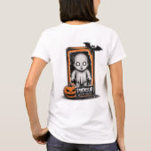 スプコクタクル人形 – ハッピーハローウィン Tシャツ (裏面)
