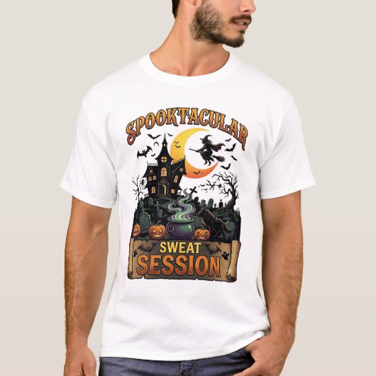 スプタクラー汗だくセッション 幽霊の家の魔女 カウ Tシャツ (正面)