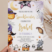 スプタクラー・パープル・ハロウィン・バースデー 招待状