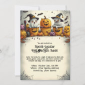 スプックの手の込んだハロウィーンのバッシュ！ 招待状 (正面)