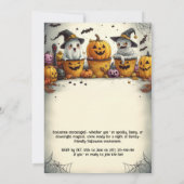 スプックの手の込んだハロウィーンのバッシュ！ 招待状 (裏面)