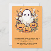 スプックの手の込んだハロウィーンのバッシュ！ 招待状 (裏面)