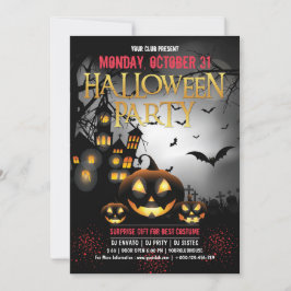 スプックタキュラダーク幽霊のよく出るハウスハロウィーン 招待状