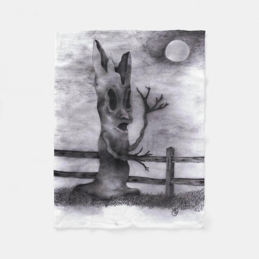 「スプック・ツリー」 フリースブランケット (正面)