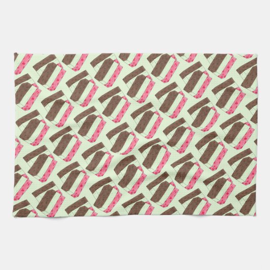 スプマニイタリアンゲラトアイスクリームデザートスプマーン キッチンタオル (横)