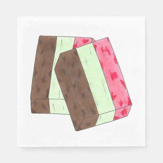 スプマニイタリアンゲラトアイスクリームデザートスプマーン スタンダードランチョンナプキン (正面)