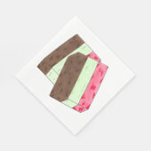 スプマニイタリアンゲラトアイスクリームデザートスプマーン スタンダードランチョンナプキン (角)