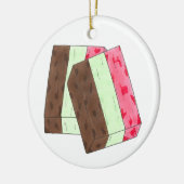 スプマニイタリアンゲラトアイスクリームデザートスプマーン セラミックオーナメント (左)