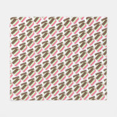 スプマニイタリアンゲラトアイスクリームデザートスプマーン フリースブランケット (正面(横))