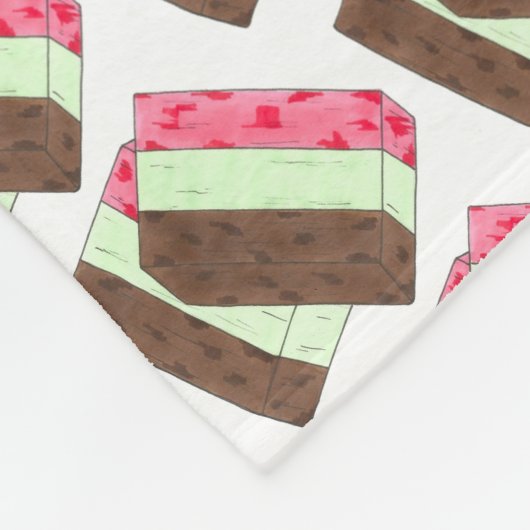 スプマニイタリアンゲラトアイスクリームデザートスプマーン フリースブランケット (角)