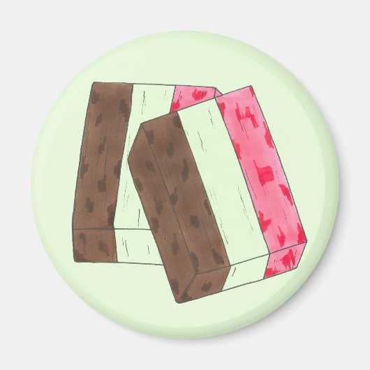 スプマニイタリアンゲラトアイスクリームデザートスプマーン マグネット (正面)