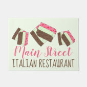 スプモニジェラートイタリアンレストランフード ドアマット (正面)