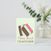 スプモニジェラートイタリアンレストランフード 名刺 (スタンド正面)