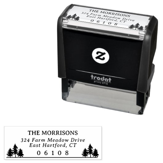 スプライクス素朴名および差出人住所郵便番号 セルフインキングスタンプ (インサイチュ)