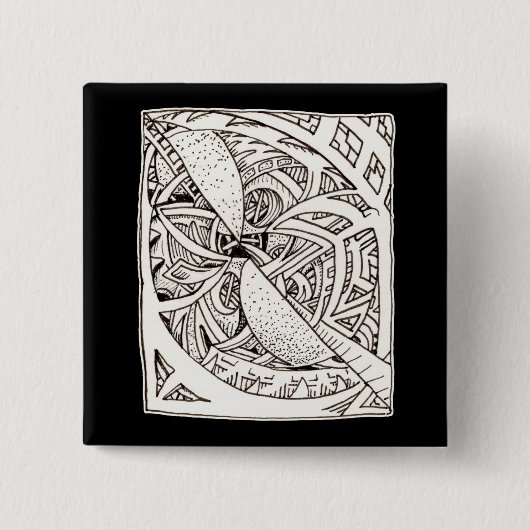 スプライス不良 缶バッジ (正面)