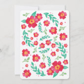 スプラウト植物ベビーシャワーガーデンポット水彩 招待状 (裏面)