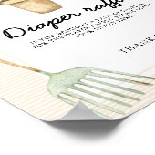 スプラウト赤ちゃんシャワー – おむつラッフル ポスター (角)