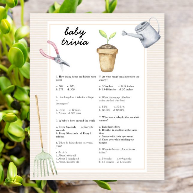 スプラウト赤ちゃんシャワー – ベビートリビアゲーム (クリエイターアップロード済み)