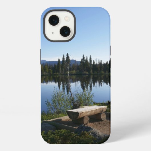 スプラグ湖の眺め iPhoneケース (裏面)