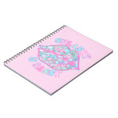 スプラシガーリーー&サッシピンクターコイズマーメイドキス ノートブック (左側)