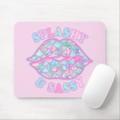スプラシガーリーー&サッシピンクターコイズマーメイドキス マウスパッド (マウス)