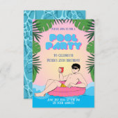 スプラシンのおもしろいプールパーティー 招待状 (正面/裏面)