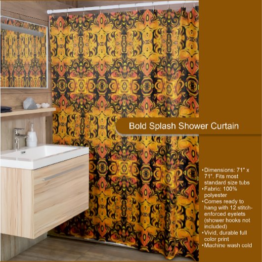 スプラッはっきりしたシュ シャワーカーテン