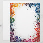 スプラッカラフルシュと渦巻き レターヘッド (正面/裏面)