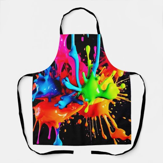 スプラッカラフルシュ抽象芸術 エプロン (正面)