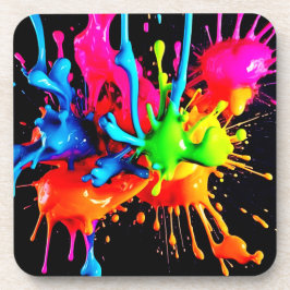 スプラッカラフルシュ抽象芸術 コースター
