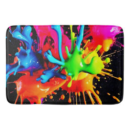 スプラッカラフルシュ抽象芸術 バスマット