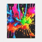 スプラッカラフルシュ抽象芸術 フリースブランケット (正面)