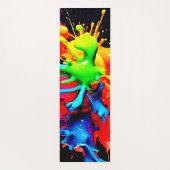 スプラッカラフルシュ抽象芸術 ヨガマット (裏面)