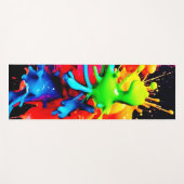 スプラッカラフルシュ抽象芸術 ヨガマット (正面(横))
