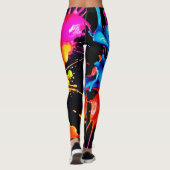 スプラッカラフルシュ抽象芸術 レギンス (裏面)