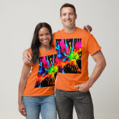 スプラッカラフルシュ抽象芸術 Tシャツ (ユニセックス)