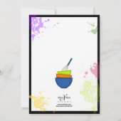 スプラッカラフルシュ料理招待状 招待状 (裏面)