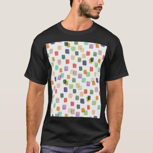 スプラッカラフルシュ:抽象芸術のシームレスな背景 Tシャツ (正面)