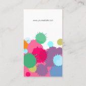 スプラッカラフル絵を描シュクリエイティブインク 名刺 (裏面)