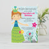 スプラッシュおもしろい水おもしろい誕生日招待状 招待状 (スタンド正面)