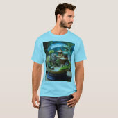 スプラッシュおもしろい：カリアンアミューズメントパークロゴティー Tシャツ (正面フル)